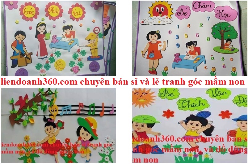 tranh xốp mầm non