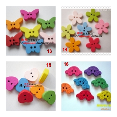 nút gổ hình đẹp rẻ, cúc gổ hình 4